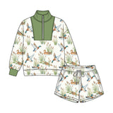 Preorder MOQ 5 pcs Each Style Hunting Shorts Boys Set