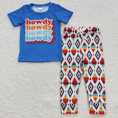 BSPO0137 HOWDY Western Boy's Set