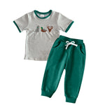 Preorder BSPO0154 Embroidery Hunting Mallard Green Boy's Set