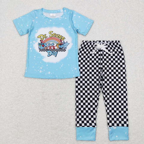 BSPO0177 Reading Plaid Boy Set