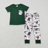 BSPO0181 Dinosaur Green Boy Set