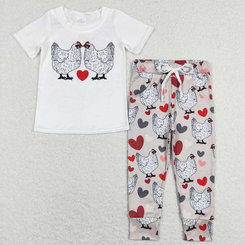 BSPO0221 Give me a peck Rooster Love Boy Set