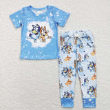 BSPO0222 Cartoon Blue Dog Boy Set