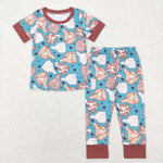 BSPO0238 Western Howdy Boy Pajamas Set