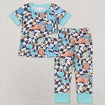 BSPO0283 Easter Dinosaur Egg Boys Pajamas Set