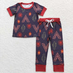 BSPO0326 Sun Black Boys Pajamas Set