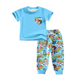 BSPO0375 Cartoon Blue Dog Boys Set