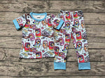 BSPO0383 Cartoon Blue Dog Boys Set