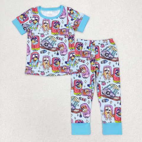 BSPO0383 Cartoon Blue Dog Boys Set