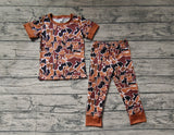 BSPO0439 Bamboo Camo Brown Boys Pajamas Set