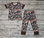 BSPO0443 Camo Green Boys Pajamas Set