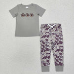 BSPO0482 Embroidery Thanksgiving Turkey Camo Boys Set