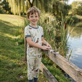 BSPO0519 Mallard Ducks Sage Green Boys Pajamas Set