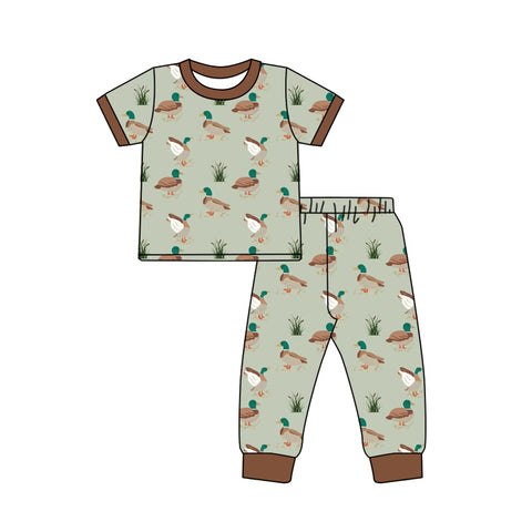 Preorder 01.04 BSPO0554 Mallard Ducks Boys Pajamas Set