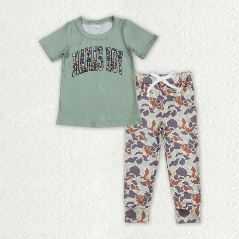 BSPO0575 MAMA'S BOY Camo Hunting Boys Jogger Set