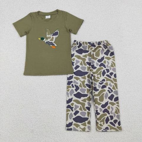 BSPO0583 Embroidery Mallard Ducks Camo Boys Set