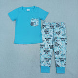 BSPO0587 MAMA'S BOY Blue Color Boys Outfits