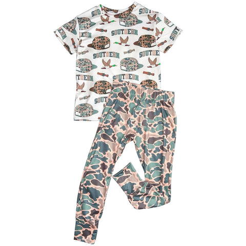 Preorder 11.04 MOQ 5 pcs BSPO0611 Hunting Southern Mallard Ducks Camo Boys Set