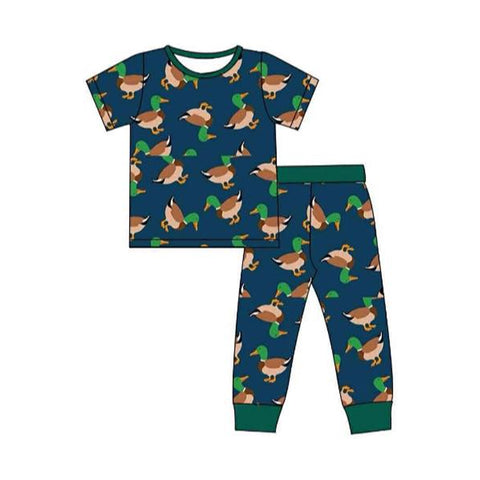 Preorder 11.25 MOQ 5 pcs BSPO0625 Mallard Ducks Boys Pajamas Set