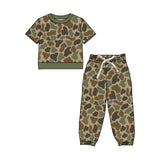 Preorder MOQ 5 Pcs Each Style Hunting Camo Boys Set