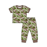 Preorder MOQ 5 Pcs Each Style Hunting Camo Elk Forest Boys Set