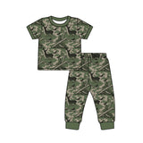 Preorder MOQ 5 Pcs Each Style Hunting Camo Elk Forest Boys Set