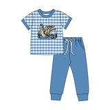 Preorder MOQ 5 Pcs Each Style Hunting Plaid Mallard Ducks Boys Set