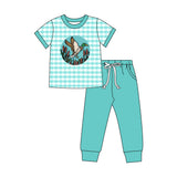 Preorder MOQ 5 Pcs Each Style Hunting Plaid Mallard Ducks Boys Set