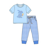 Preorder MOQ 5 pcs Each Style Easter Bunny Plaid Kids Matching Clothes-2026.8.27