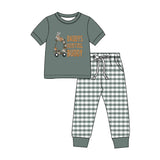 Preorder MOQ 5 pcs Each Style Hunting Plaid Kids Matching Clothes-2026.8.28