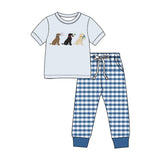 Preorder MOQ 5 pcs Each Style Hunting Plaid Kids Matching Clothes-2026.8.28