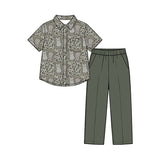 Preorder MOQ 5 pcs Each Style Easter Bunny Hunting Camo Kids Matching Clothes-2026.8.28