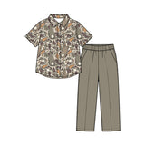 Preorder MOQ 5 pcs Each Style Easter Bunny Hunting Camo Kids Matching Clothes-2026.8.28