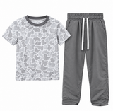 Preorder MOQ 5 pcs BSPO0738 Hunting Camo Gray Boys Set