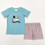 BSSO0281 Embroidery Mallard Boy's Shorts Set