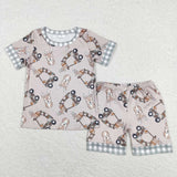 BSSO0349 Reindeer Car Boy Shorts Set