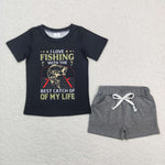 BSSO0474 Summer Fishing Life Boy Shorts Set