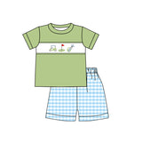 BSSO0667 Golf Green Boys Shorts Set