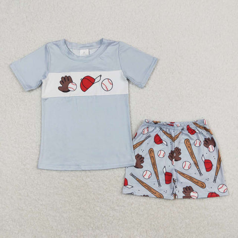 BSSO0705 Baseball Hat Boys Shorts Set