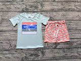 BSSO0899 Shark Boys Shorts Set