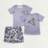 BSSO0901 Mallard Camo Boys Shorts Set