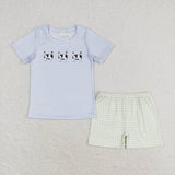 BSSO0935 Farm Cow Boys Shorts Set