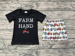 BSSO0942 Offset printing Farm Hand Boys Shorts Set