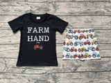 BSSO0942 Offset printing Farm Hand Boys Shorts Set