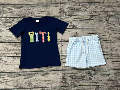 Preorder BSSO1118 Embroidery Tool Boys Shorts Set