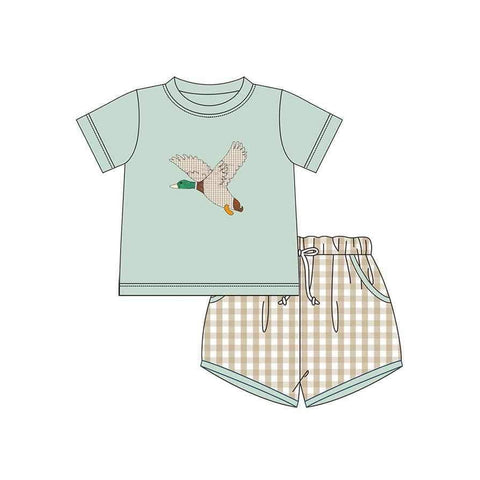 Preorder 12.08 BSSO1119 Mallard Ducks Boys Shorts Set