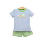 Preorder 12.09 BSSO1122 Easter Truck Egg Boys Shorts Set