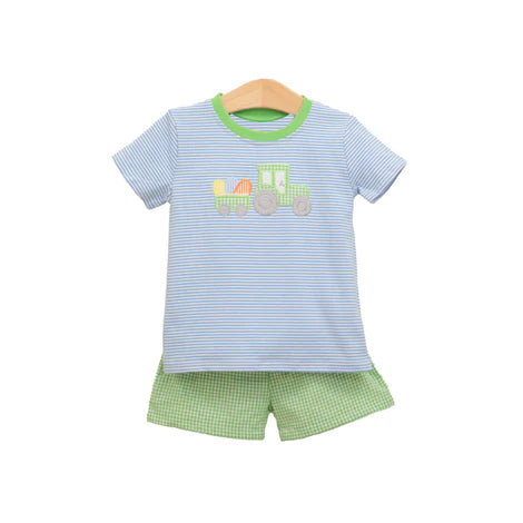 Preorder 12.09 BSSO1122 Easter Truck Egg Boys Shorts Set