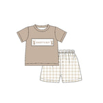 Preorder BSSO1130 Daddy's Boy Elk Boys Shorts Set