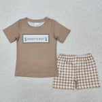 BSSO1130 Daddy's Boy Elk Boys Shorts Set